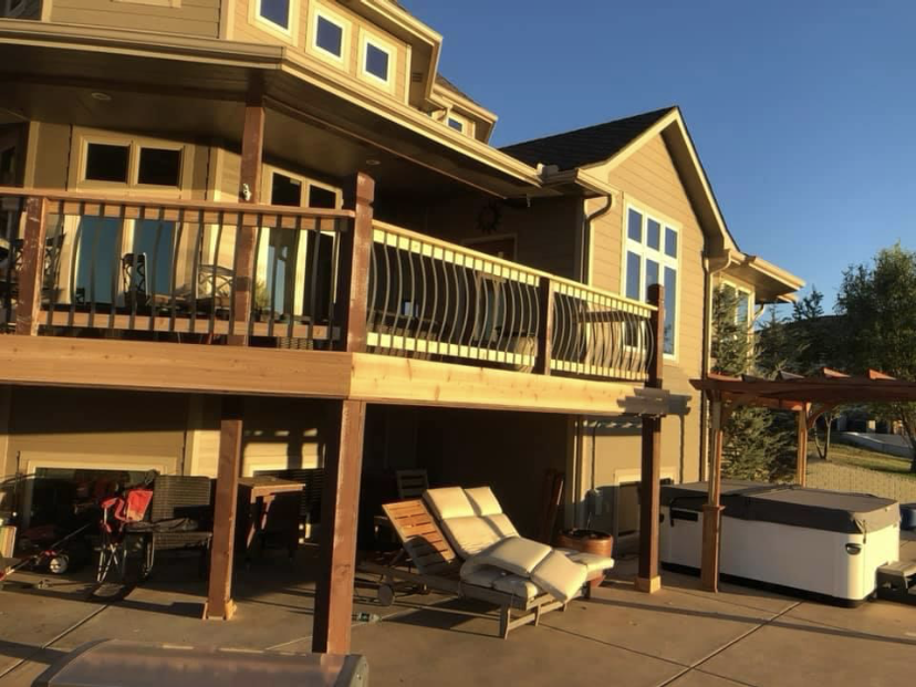 Large finished two-story home exterior