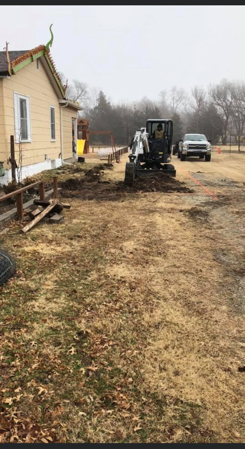 Before — site prep for home addition